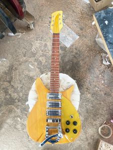 Natuurlijke hout elektrische gitaar 21 frets 527mm schaallengte, 3 chroom pickups B500 Vibramate Tremolo Bridge China gitaren