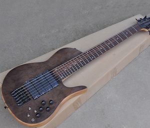 Guitare basse électrique en frêne à 6 cordes, avec 4 micros, 24 frettes, manche en palissandre personnalisable