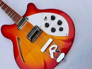 6 Strings Electric Guitar Ricken 325 Mahonie Body Rosewood Sunrise Sunflower Color Fast