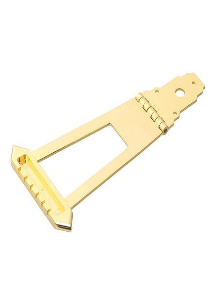 6 cordes Instrument Parts Gold Bridge trapèze Piece Archtop Jazz Guitar7217230