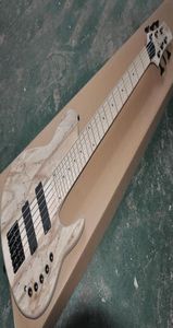 6 Strings Natural Electric Bass zonder Paintactive Circuitmaple fretboardcan worden aangepast zoals gevraagd 9834433