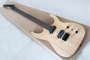 6 cordes corps d'origine 2 micros guitare électrique avec touche en palissandre noir matériel peut être personnalisé