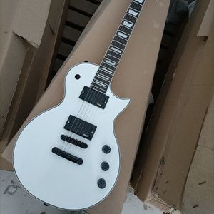 6 strings witte elektrische gitaar met palissewood fretboard emg pickups aanpasbaar
