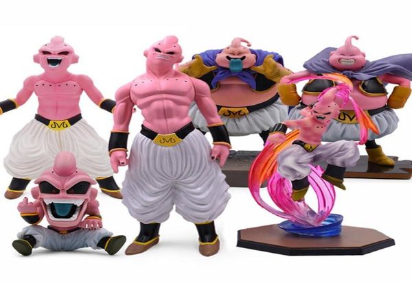 6 style 1244cm Zero Majin Buu PVC Figures d'action DBZ Super Saiyan Figure PVC Collectible Model Toys 201202332R8820371