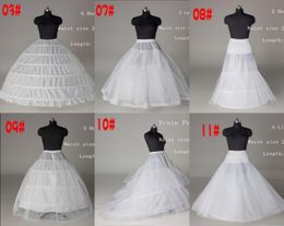 6 Style pas cher Net jupon sirène robe de bal une ligne robes de mariée Crinoline robes de soirée de bal jupons de mariage de mariée Acce7008227
