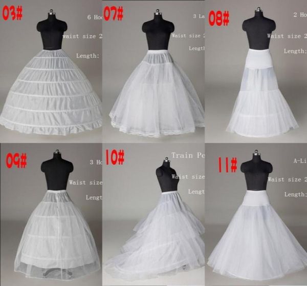 6 Estilo Barato Net Enagua Sirena Vestido de bola Una línea Vestidos de novia Crinolina Vestidos de noche de baile Enaguas Boda nupcial Acce4922144