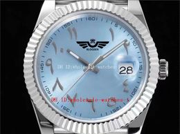 6 stijl DIW Factory Watch President 41 mm 126334 Blauw Arabisch schrift Wijzerplaat CAL.3235 Automatisch mechanisch 70 uur energieopslag 904L Horloges Heren Herenhorloges