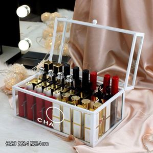 6 stijl luxe Nieuwe Grote capaciteit opbergvak cosmetica opbergdoos mode multifunctionele make-up doos designer logo Wenkbrauwpotlood Make-up borstel Lippenstift doos