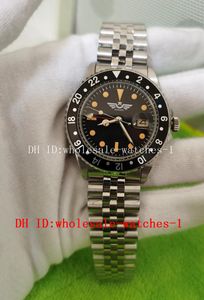 6 style montre pour homme BP BPF fabricant Vintage 40mm en acier inoxydable GMT II cadran crème 16710 cadran noir Jubilé automatique mécanique montres pour hommes