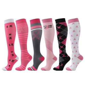 6 Styles de chaussettes de Compression pour hommes et femmes, chaussettes de sport, Anti-Fatigue, soulagement de la douleur, chaussettes d'athlétisme de course