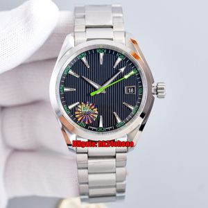 6 stijlen Hoge Kwaliteit Horloges TKS 41.5mm Aqua Terra 150m Cal.8500 Automatische Herenhorloge 231.10.42.21.01.004 Black Dial Roestvrijstalen Armband Gents Horloges