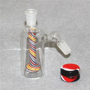 6 stijlen Hookahs 14 mm 18 mm Ash catcher voor glazen water Bong 45 90 graden ingekapsde douchekop Perc Glass Reclaim Catchers Pyrex Bubbler Ashcatchers