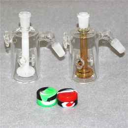 6 stijlen Hookahs Ash Catchers 14 mm 45 graden 90 graden matrix PERC Glas Ashcatcher Bubbler voor waterpijp DAB Rig