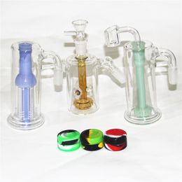 6 estilos Cachimbas Bong 14 mm Adaptador desplegable Macho Hembra 18 mm Reclamar Ash Catcher Reciclador Plataformas petroleras Dab Glass Tuberías de agua Tazón Bubbler