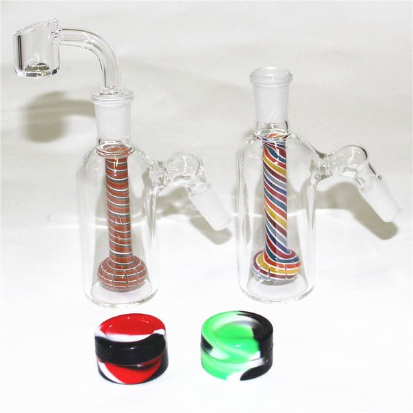 6 styles Hobelahs Glass Reclaim Reclaim Catchers Adaptors 14 mm Mâle Femelle 45 90 degrés avec récupérateur de cendres à clou