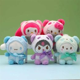 6 styles jouets en peluche porte-clés pendentif envoyer petite amie enfants camarades de classe amis cadeaux de vacances en gros