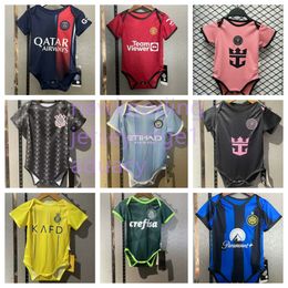 6 à 24 maillot de football mois kit bébé maillots kits 24 25 babyrs chemises jersey uniformes de football pour enfants personnalisés 2024