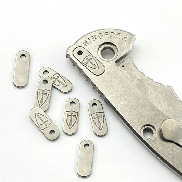 6 types Titanium Alloy Couteau arrière Clip rempli de remplissage Backpacer de remplissage Bloc de remplissage pour Rick Hinderer XM18 XM24 couteaux diy Make Part