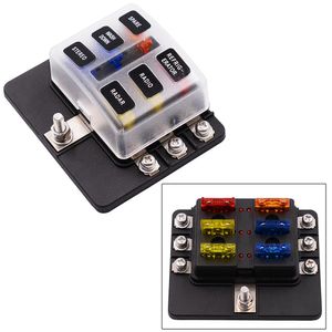 6 Way Auto Fuse Houder 32V 30A Zekering Blok voor Auto Boot Accessoires Marine Cy884-CN