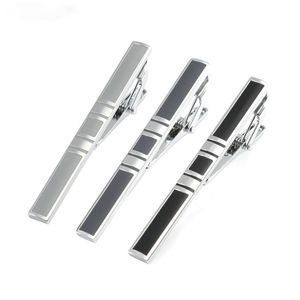 Bruidegomaccessoires 60x0.6 cm Men's Alloy Metal Fashion Silver Tie Pin Bar Clasp Clip