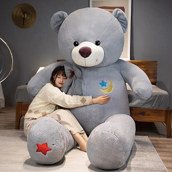 60 100 cm Big Star Moon Teddy Bear Peluche Jouet Géant Animaux En Peluche Anniversaire Saint Valentin Cadeau Doux Oreiller Poupées Grilfriend Fille 231228