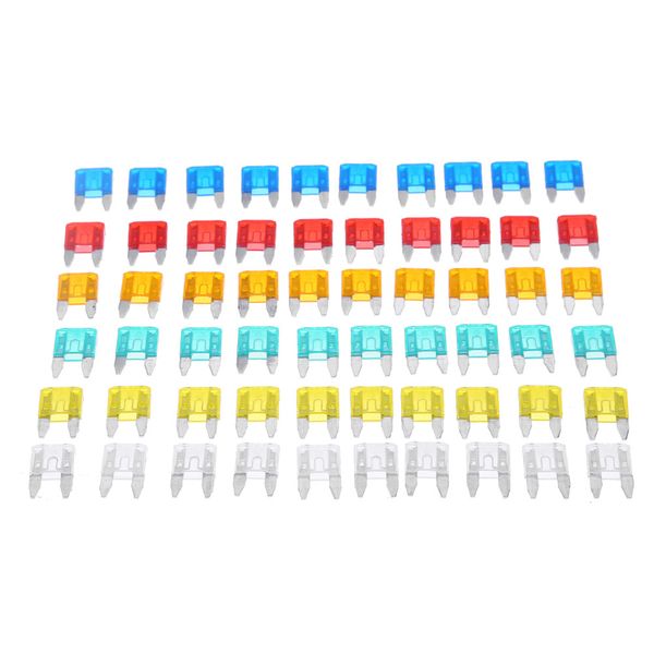 60/120/180pcs Auto Car Truck Mini Blade Fuse 5A 10A 15A 20A 25A 30A Kit de set mixte