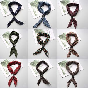 60*60cm Silk Mens Ladies Boys Girls Women Small Square Designer Scarf Men Luxury Accessories Ascot Cravat Ties Cravat