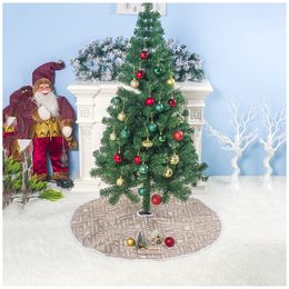 60/80/100 cm kerstboom rok kerstboom ornament Letter print kerstboom rok ronde polyester kerstbomen rok wvt1085