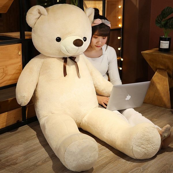 60 / 80cm / 100cm Cartoon Teddy Bear Toy Peluche Ours en peluche avec nœud papillon de poupée fille cadeau de la Saint-Valentin enfants bébé Noël