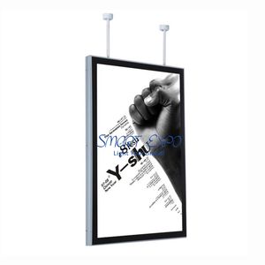 60 * 80cm Plafond Directional Sign Led Light Box Reclaming Display met 42mm Dikte aluminium frame met houten case verpakking