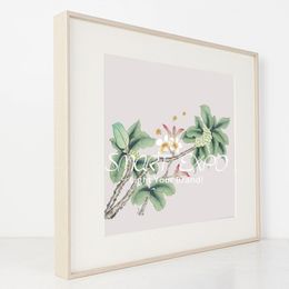 Houten textuur aluminium frame voor foto kunstwerk muur mount E09A5M