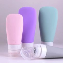 60/90 ml siliconen reisflessen lege navulbare flesdispenser shampoo vloeistof cosmetica knijpen flessen containers