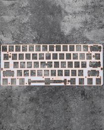 60 Aluminium Mécanique clavier Verre Plaque de fibre de fibre GK61 GK61S GH60 Seule stabilisateur monté sur plaque de support LJ2009227881546