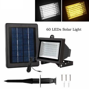 60 LED Solar Light Outdoor Security Floodlight 300 Lumen Weerbestendige Auto-induction Solar Flood Light voor gazon tuin