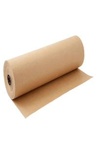 Rouleau de papier d'emballage Kraft brun de 60 mètres, pour emballage de cadeaux de mariage, de fête d'anniversaire, emballage de colis, artisanat d'art303B7067919