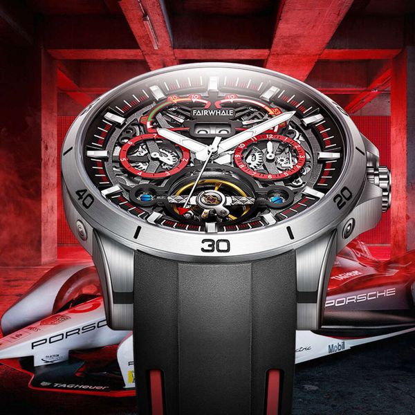 60 NET RED MARK HUAFEI Fashion Metal Metal Tourbillon Mechanical Watch 88