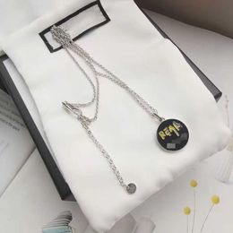 60% korting op 2023 Nieuwe luxe hoogwaardige mode -sieraden voor Sterling Silver Real Series Ronde ketting voor mannen en vrouwen trui keten Persoonlijkheid Creatief geschenk