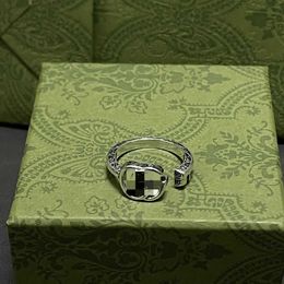 60% korting op 2023 Nieuwe luxe hoogwaardige mode -sieraden voor sterling zilveren dubbele sleutelring vergeleken met oude mannen en vrouwen