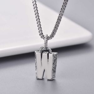 60% OFF 2023 Nouveaux bijoux fantaisie de luxe de haute qualité pour argent ancien de style W avec 26 lettres en anglais