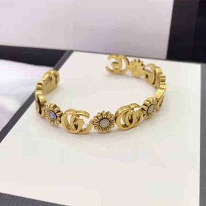 60% korting op designer sieraden armband ketting ring Ancient Daisy open vrouwelijk licht oude bloem Turquoise armband nieuwe sieraden