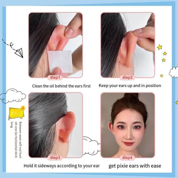 60 PCS COSMÉTICO EAR CORRECTOR RESCURA EL PROBLEMA DE LOS PUNTOS EAR AGITOS AUTO ADHESITOS AUTO ADHESIS