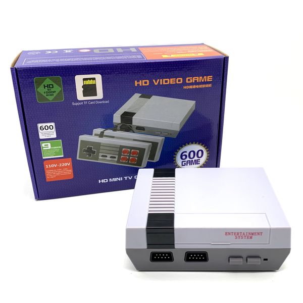 600 consolas de juegos NES transfronterizas, juegos de inserción de tarjetas TF de alta definición, consolas de juegos HDMI TV, pueden guardar el progreso de la descarga