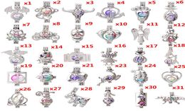 600 conceptions pour vous Choisissez des perles de perle Cage Lisqueur Pendre Arôme Présentation Essential Verte-mi-fonds Collier Boucles d'oreilles