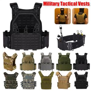 600D Militair Vest Airsoft Tactisch Vest Camouflage Plaat Vest Jachtvest Army Combat Pouch Paintball Militair Vest 240118