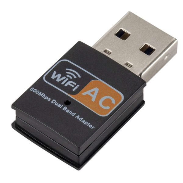 Adaptateur de réception WiFi USB externe à double bande 600m.