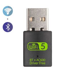 600m lecteur double bande carte réseau USB gratuite Bluetooth WiFi 2 en 1 carte réseau sans fil ordinateur de bureau