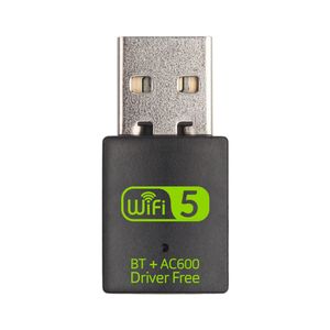 Unidad externa estable de 600M, receptor inalámbrico para ordenador portátil de escritorio, 2,4G/5,8G, banda Dual, red Wifi BT, adaptador USB 2 en 1