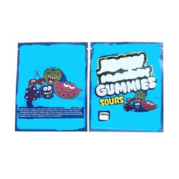 600 mg 500 mg sacs d'emballage de bonbons gélifiés mylar sachets d'emballage comestibles refermables sac d'emballage de saveur aigre-douce