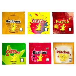 600 mg Sacs d'emballage refermables Zerbert Spécial Die Cut Gummies Pochette Logo personnalisé Fermeture à glissière Fleur Mylar Packs Sac anti-odeur en gros