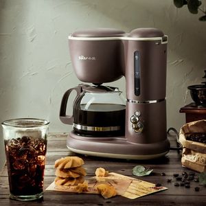 600 ml Amerikaans koffiezetapparaat Huishouden Kleine automatische DRIP Mini Pot Flower Teapot Dualpurpose Drink 220V 240423